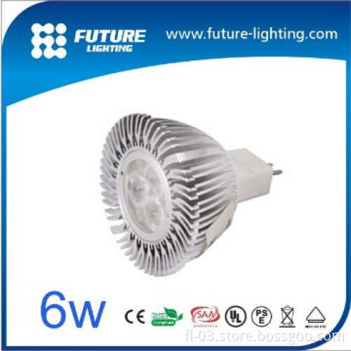 indoor display spot lighting GU10 3*2W cree 6watt led track spot light